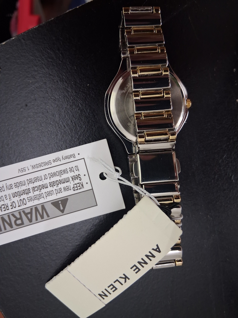 Anne Klein Two-Tone Gold & Silver Bracelet Watch with Light Blue Dial - Picture 2 of 2